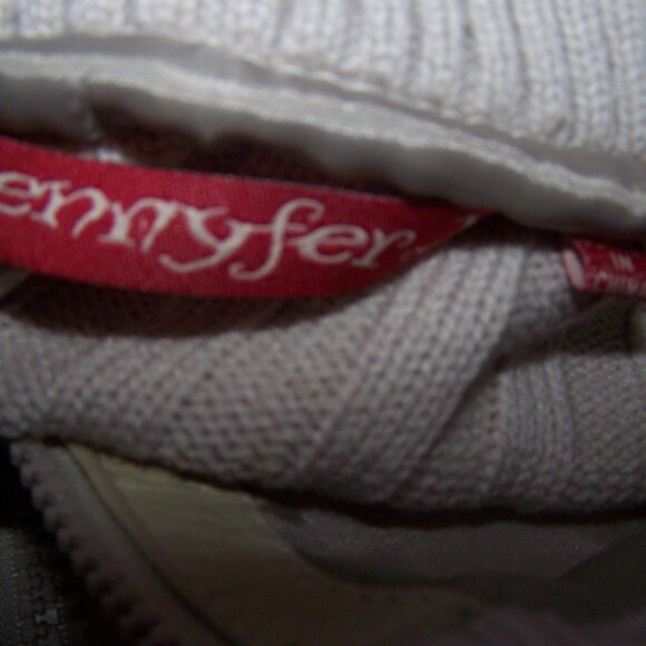 Vintage Jennyfer J Y2k Genuine Rabbit Fur Ribbed Knit Jacket Sweater, Medium - Picture 5 of 10